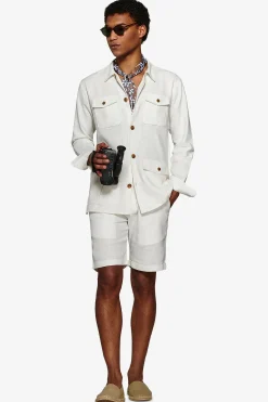 White textured Sahara jacket
