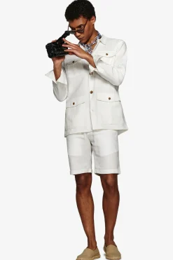 White textured Sahara jacket