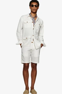 White textured Sahara jacket