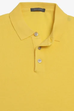 Yellow Knit Polo Shirt