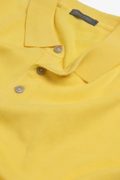 Yellow Knit Polo Shirt