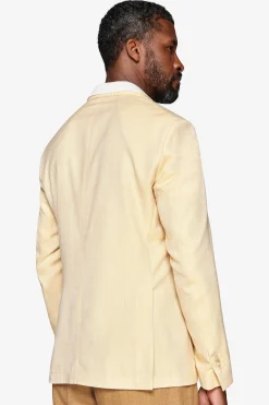 Yellow textured blazer