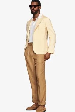 Yellow textured blazer