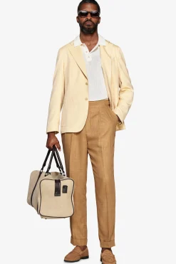 Yellow textured blazer